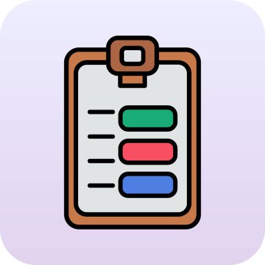 Pano renk ikonu vektör illüstrasyonu