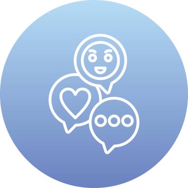 Kalp. Web simgesi basit illüstrasyon