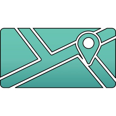 navigasyon simgesi vektör illüstrasyonu