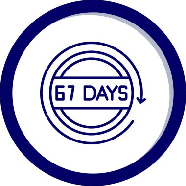 65 gün ikon, 6 gün ikon. 6 gün.