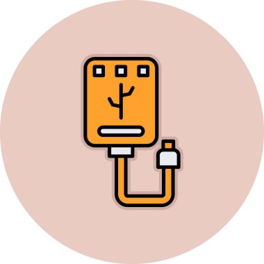 Dolgu simgesi vektör illüstrasyonu