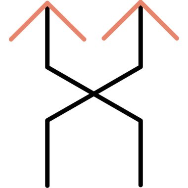 Modern bir simgenin vektör illüstrasyonu