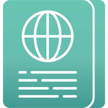 güzel belge vektör çizgisi simgesi