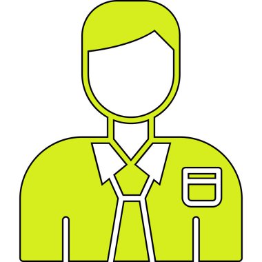 İş adamı simgesi vektör illüstrasyonu