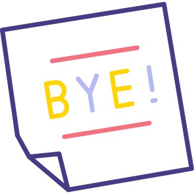 Bir karikatür işareti ve bir harfin vektör çizimi 