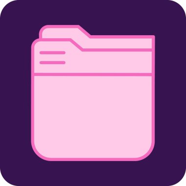 Belge. Web simgesi basit illüstrasyon