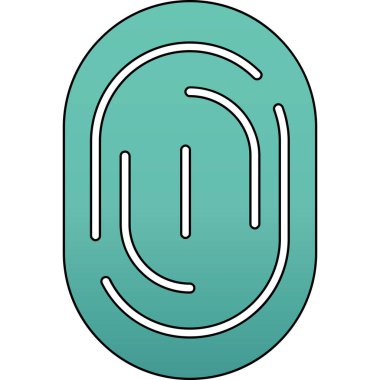 Bir mıknatısın basit vektör illüstrasyon simgesi