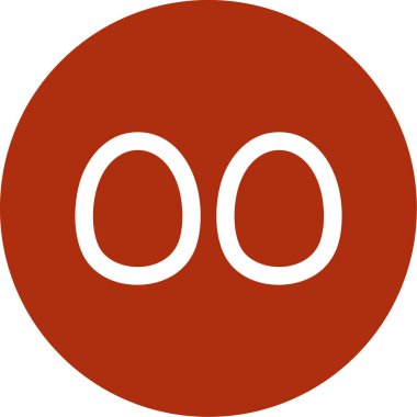 Kırmızı daire simgesinin vektör illüstrasyonu