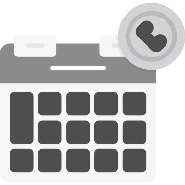 Takvim günü simgesi düz biçimli