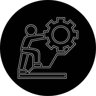 Takım çalışması simgesi vektör illüstrasyonu