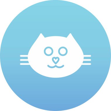 kedi simgesi vektör illüstrasyonu