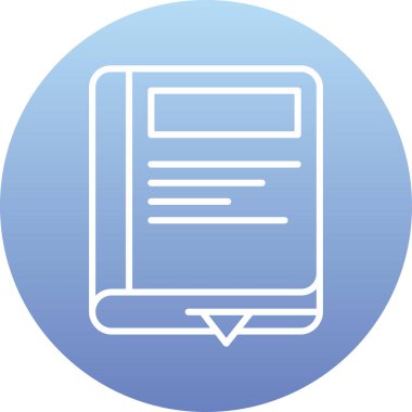 kitap simgesi vektör illüstrasyonu