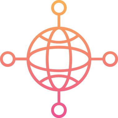 küresel ağ. Basit tasarım