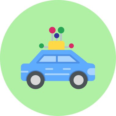 - Araba. Web simgesi basit illüstrasyon