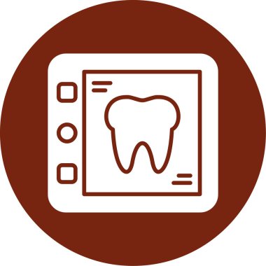 diş simgesi vektör illüstrasyonu