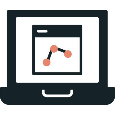 çevrimiçi vektör düz simgesi