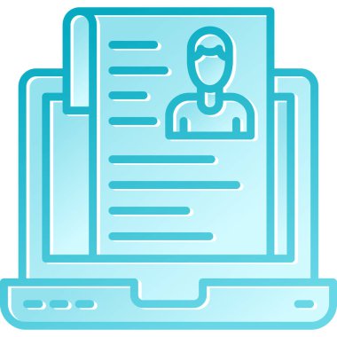 İş Özgeçmişi. Basit illüstrasyon