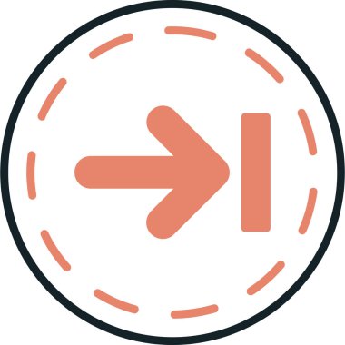 ok simgesi vektör illüstrasyonu