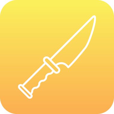 bıçak simgesi arkaplanda izole edildi