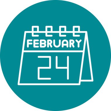 Tek bir günlük takvimde 24 Şubat tarihi