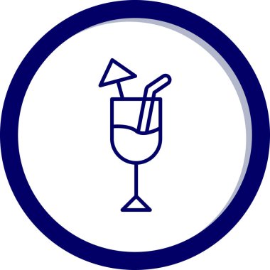 Şarap kadehi. Web simgesi