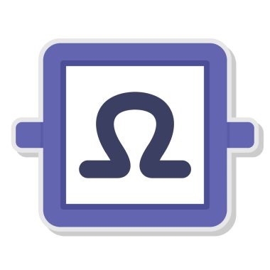 Modern b 'nin vektör illüstrasyonu eksik simgesi