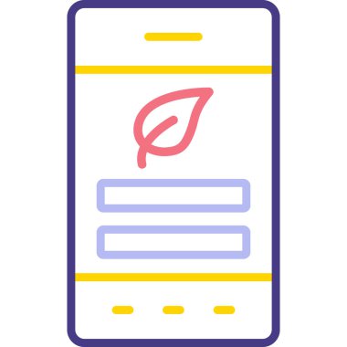 telefon simgesi, illüstrasyon tasarımı