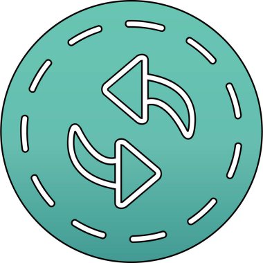 Bir çörek simgesinin vektör illüstrasyonu