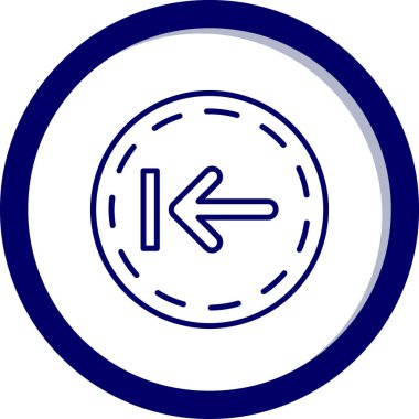 Pusula. Web simgesi basit illüstrasyon