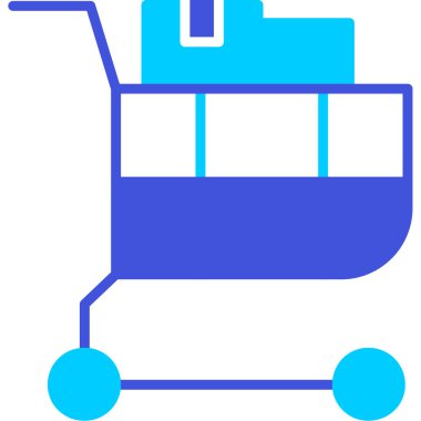 Sepet ikonu vektör illüstrasyonu