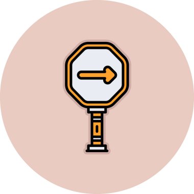 Ok. Web simgesi basit illüstrasyon