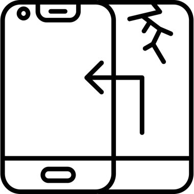 Telefon simgesinin vektör illüstrasyonu