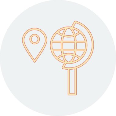 Konum pin vektör simgesi