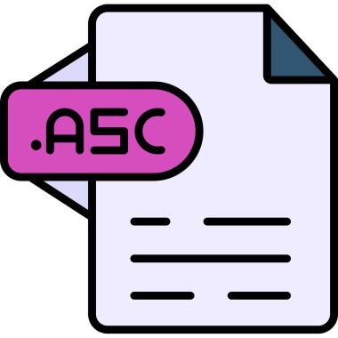 Dosya biçim simgesinin vektör illüstrasyonu