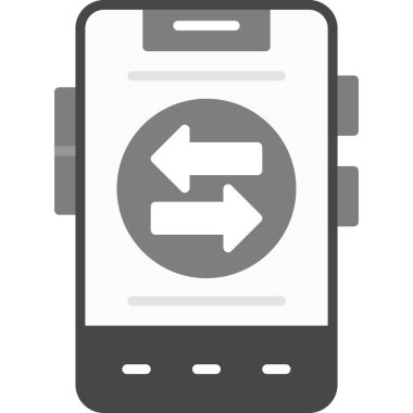 akıllı telefon mobil simgesi, basit biçim