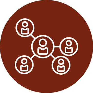 İş insanları simgesinin vektör illüstrasyonu