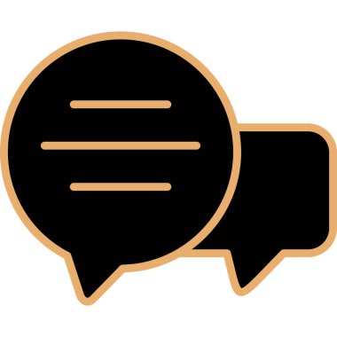 Sohbet simgesi vektör illüstrasyonu