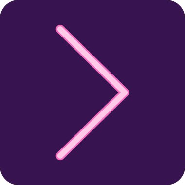 Arkaplanda ok simgesi izole edildi