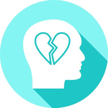 Kırık kalp vektör çizim