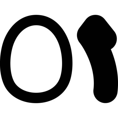 Yazı tipi vektör simgeler paketi.