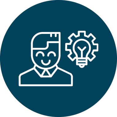 İnsan simgesinin vektör illüstrasyonu