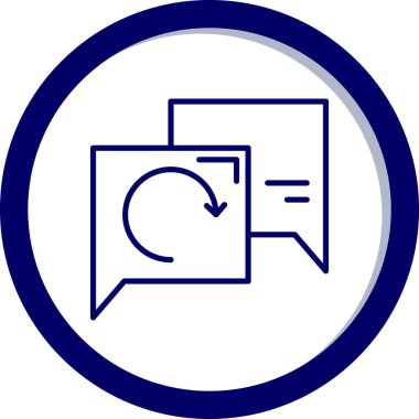 Yenile. Web simgesi basit illüstrasyon