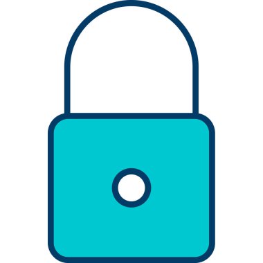 ikon vektör illüstrasyonunu kilitle