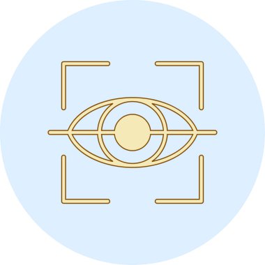 Göz simgesi vektör illüstrasyonu