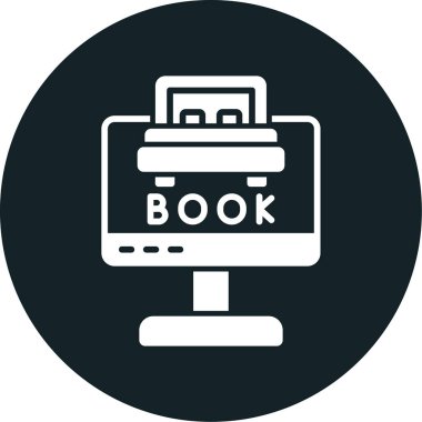 Kitap ikonu. Web için kitap ikonu vektör simgelerinin basit illüstrasyonu