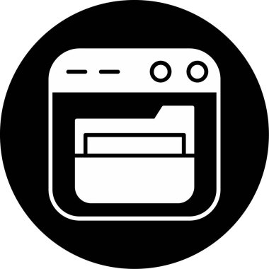 Tarayıcı. Web simgesi basit tasarım