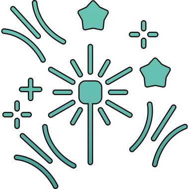 Beyaz arkaplanda yeşil çizgi kar tanesi simgesi izole edildi. vektör illüstrasyonu