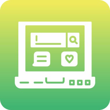 tarayıcı pencere simgesi vektör illüstrasyonu