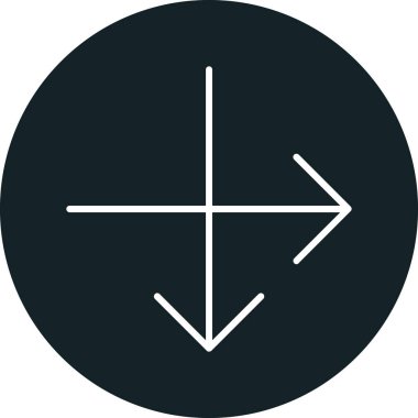 Ok. Web simgesi basit illüstrasyon