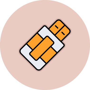 tüten pipo rengi vektör illüstrasyonu